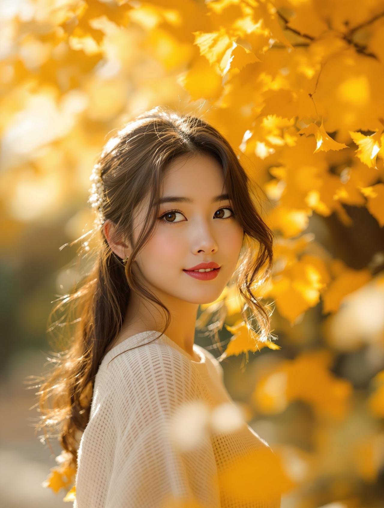 秋日银杏的金色梦境