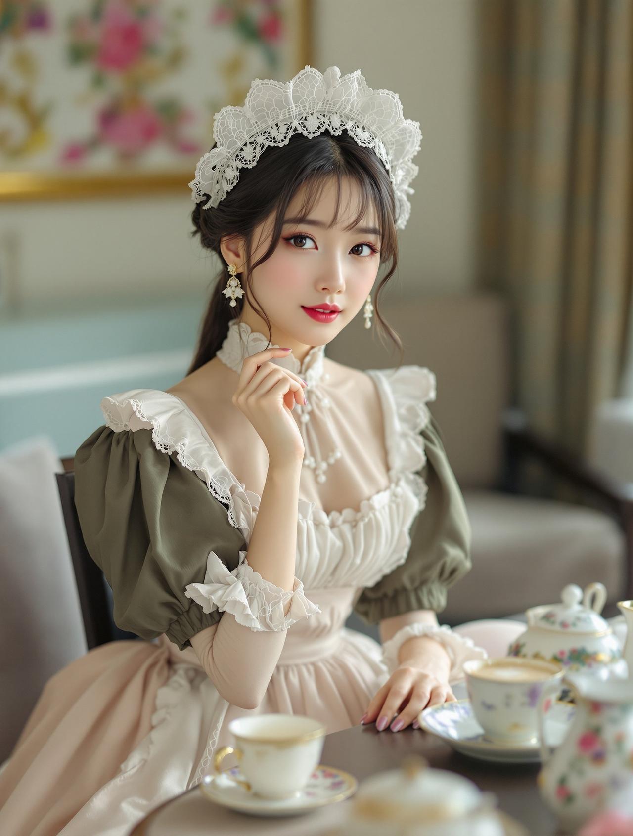 古典女仆的午后茶会